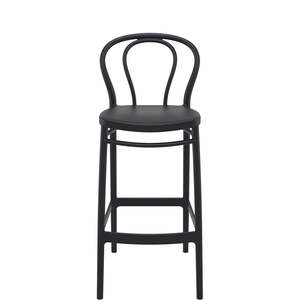 Siesta Victor Bar Stool 75cm: SIESTA VICTOR BAR STOOL 75cm "BLACK" (x4)
