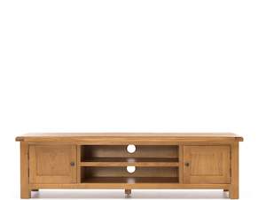 SOLSBURY WOODEN ENTERTAINMENT UNIT 200cm