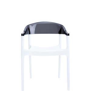Siesta Carmen Chair: SIESTA CARMEN ARMCHAIR "WHITE/BLACK" (x4)