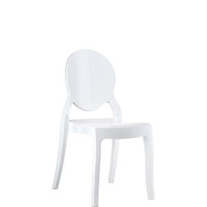Siesta Elizabeth Chair: SIESTA ELIZABETH CHAIR "GLOSS WHITE" (x4)