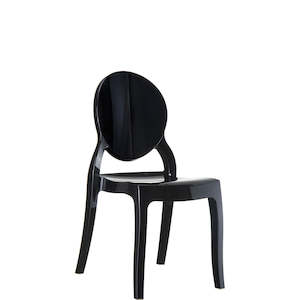 SIESTA ELIZABETH CHAIR "GLOSS BLACK" (x4)