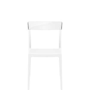 Siesta Flash Chair: SIESTA FLASH CHAIR "WHITE/CLEAR" (x4)