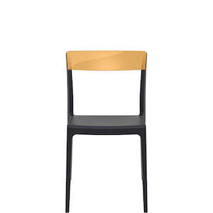 Siesta Flash Chair: SIESTA FLASH CHAIR "BLACK/AMBER" (x4)
