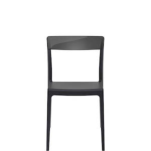 SIESTA FLASH CHAIR "BLACK/BLACK" (x4)