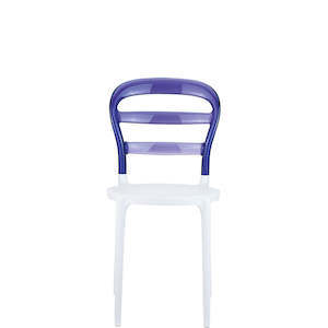 Siesta Miss Bibi Chair: SIESTA MISS BIBI CHAIR "WHITE/VIOLET" (x4)