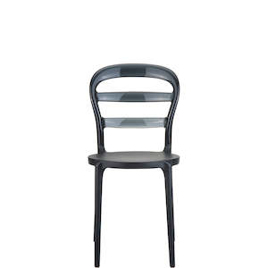 SIESTA MISS BIBI CHAIR "BLACK/BLACK" (x4)