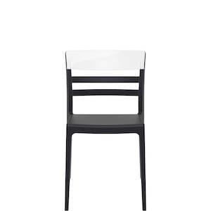 Siesta Moon Chair: SIESTA MOON CHAIR "BLACK/CLEAR" (x4)
