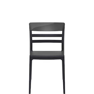 SIESTA MOON CHAIR "BLACK/BLACK" (x4)