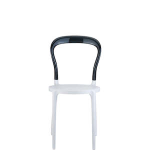 Siesta Mr Bobo Chair: SIESTA MR BOBO CHAIR "WHITE/BLACK" (x4)