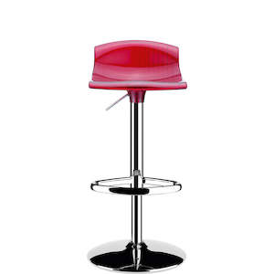 SIESTA ARIA BAR STOOL "TRANSPARENT RED"