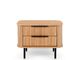 Linea 2 Drawer Bedside Table "natural Oak"