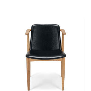 BELLA WOODEN ARMCHAIR "BLACK"