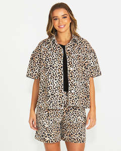 Clothing Cardigans Jackets: SASS Wyatt Short Sleeve Denim Shirt | Vintage Animal