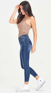 Clothing Pants Jeans: Junkfood Bowie Short Stuff - Dark Blue