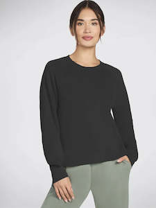 Skechers Skechluxe Elevate Crew Neck Sweatshirt | Black