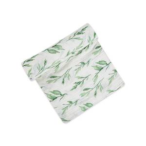 Giftsandhome Baby Kids: Crane Baby Single Swaddle - Parker Leaf