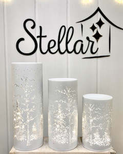 Giftsandhome Stellar Lights: Stellar Lights Noel Forest Scape Lantern