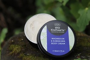 Goodforyouandtheplanet Body: Wild Kiwi Hearts Magnesium & Kawakawa Body Cream 50ml