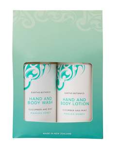 Goodforyouandtheplanet Gift Packs: Earth Botanics Cucumber and Mint Gift Pack - Body Lotion & Body Wash