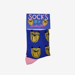 Jewellery Accessories Socks: Studio Soph Socks - Cheetah
