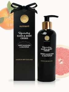 Surmanti: Surmanti Hand and Body Creme 300ml - Sweet Mandarin and Grapefruit
