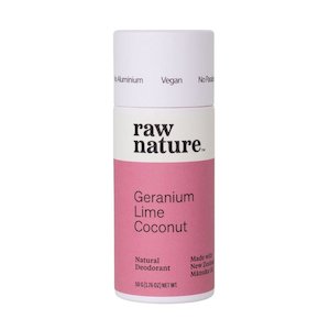 Raw Nature: Raw Nature Deodorant Stick - Geranium + Lime