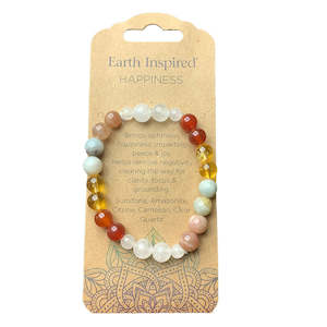 Earth Inspired Crystal Bracelet | Happiness