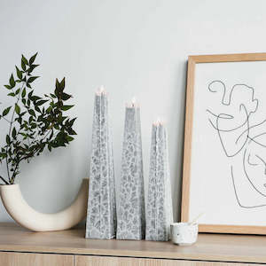 Candles: Living Light Icicle Candle - Black Iris