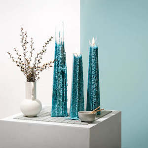 Candles: Living Light Icicle Candle - Ocean Sage