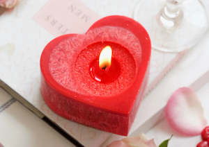 Candles: Living Light Pohutukawa Heart Candle