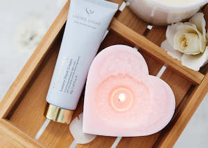 Candles: Living Light Peony Rose Heart Candle