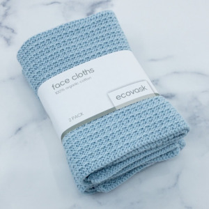 Body Wash Lotions: Ecovask Face Cloths - 2 pack