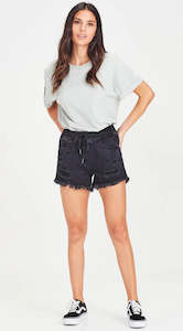 All Clothing: Junkfood Stella Shorts - Black