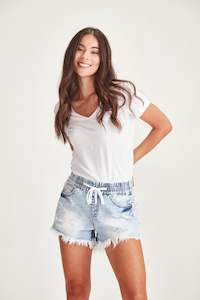 Junkfood: Junkfood Stella Shorts - Blue