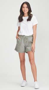 Junkfood: Junkfood Maggie Shorts | Khaki