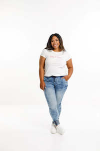 Home Lee: Home-lee Weekender Jeans - Snow Wash