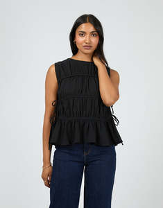 All About Eve Lou Lou Tie Top | Black