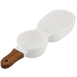 Ladelle Essentials 2 Part Serve Stick | White