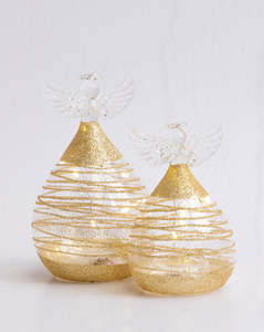 Giftsandhome Stellar Lights: Stellar Lights Gold Sparkle Angel