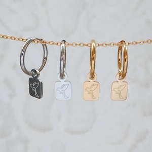 Earrings: Katy B Bird Hoop Earring