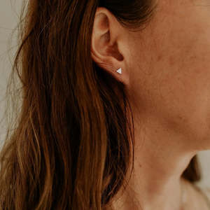 Earrings: Katy B Mini Triangle Stud Earrings