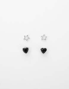 Earrings: Stella + Gemma Stud Set | Stars & Hearts