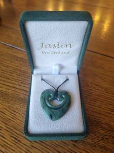 Jaslin Greenstone - Smiling Heart Necklace
