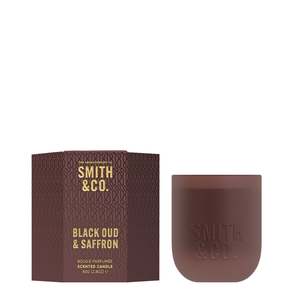 Candles: Smith & Co Mini Candle | Black Oud & Saffron 80g