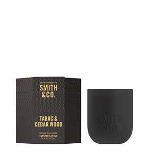 Candles: Smith & Co Mini Candle | Tabac & Cedarwood 80g