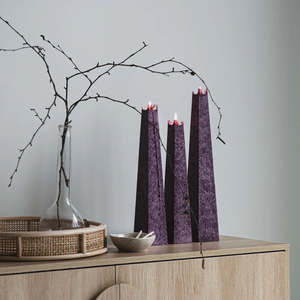 Living Light Icicle Candle - Wild Plum