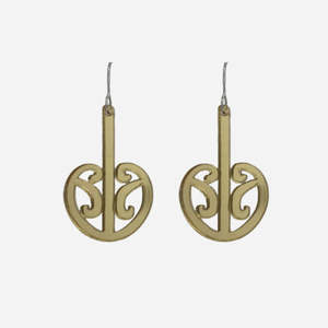 Nichola: Nichola Earrings - Mangopare - Gold Medium