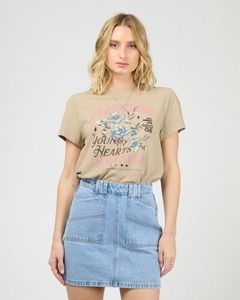 Clothing Tops: All About Eve Young Hearts Regular Tee | Stone