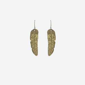 Nichola Earrings - Te Raukura | Mirror Gold