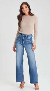 Clothing Pants Jeans: Junkfood WENDY | Jean Denim Blue